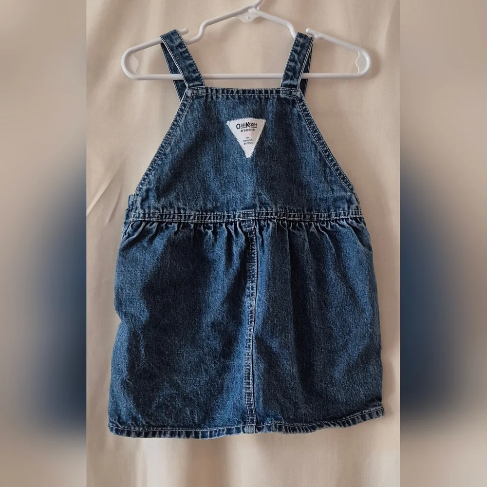 OshKosh B'gosh Classic Blue Kids Denim Jumper.